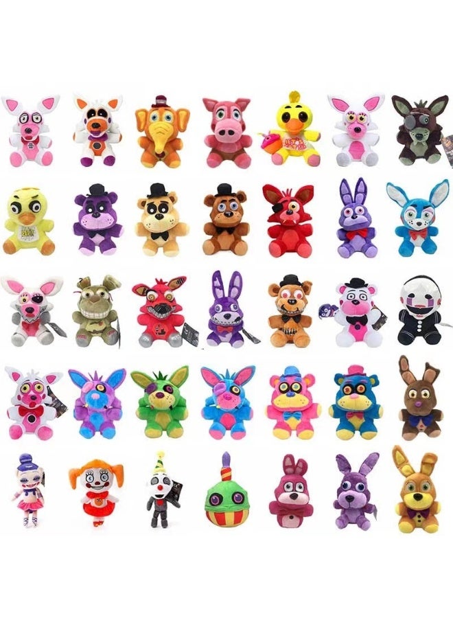 Plush Toy Bear 18cm - 1-6 Generation Red Fox, Brown Bear, Little Yellow Duck, Purple Rabbit Stuffed Animal Collection - Image 2